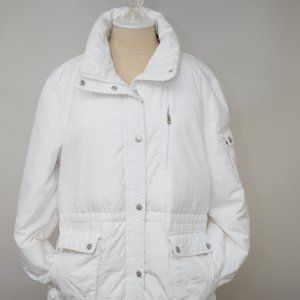 DKNY Woman's White Down Jacket - XL